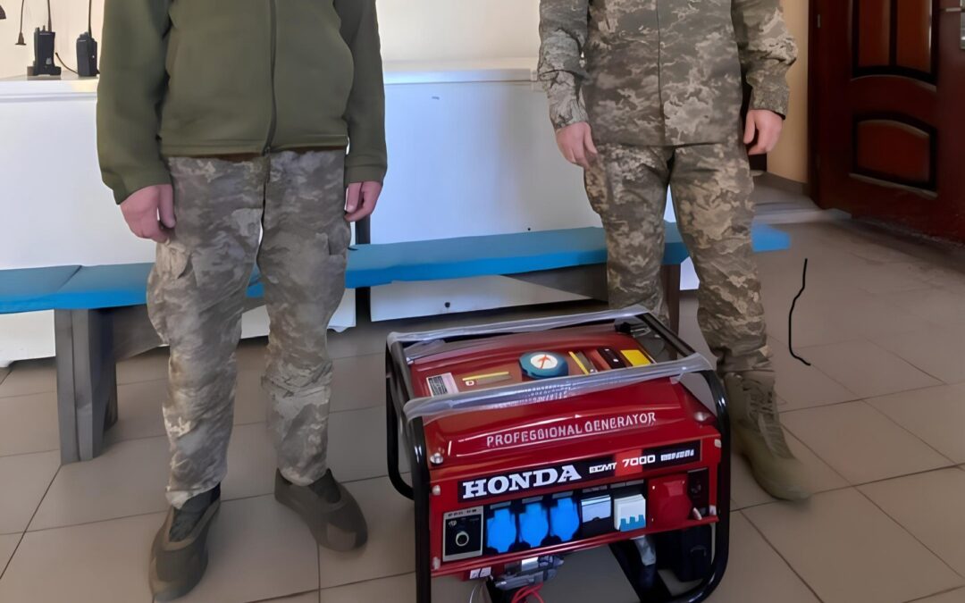 Передали генератор одному з підрозділів на Східний напрямок